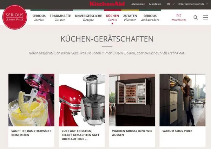KitchenAid geht mit eigenem Food-Blog an den Start Bild: KitchenAid geht mit eigenem Food-Blog an den Start