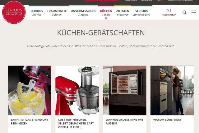 Bild: KitchenAid geht mit eigenem Food-Blog an den Start