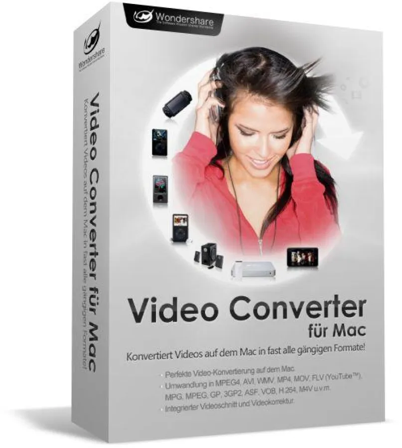 Filme in jedem Format mit dem Video Converter für Mac von Wondershare