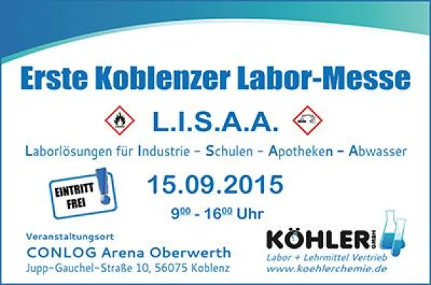 Bild: Erste Koblenzer Labormesse L.I.S.A.A 15.09.2015