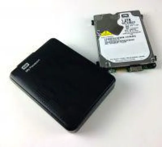 Bild: WD My Passport Daten retten. Verschlüsselte Festplatte.