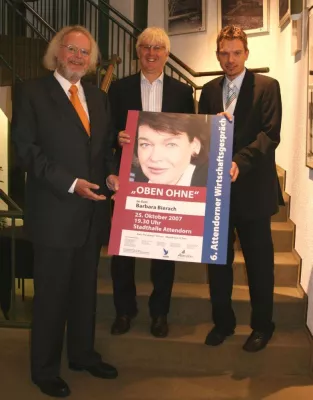 Das "Oben-Ohne"Phänomen: Vortrag von Barbara Bierach zum 6. Attendorner Wirtschaftsgespräch Bild: Das "Oben-Ohne"Phänomen: Vortrag von Barbara Bierach zum 6. Attendorner Wirtschaftsgespräch