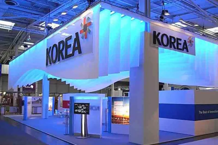 Bild: ideea realisierte Messestand für Korea auf der Hannover Messe