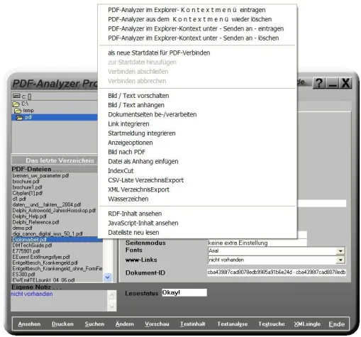 Bild: PDF-Analyzer Pro 3.0 - Jetzt mit Passwortreset per Mausklick!
