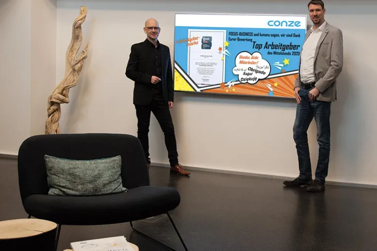 CONZE ist „Top Arbeitgeber 2020“ Bild: CONZE ist „Top Arbeitgeber 2020“