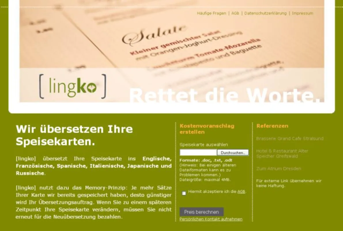 Willkommen auf lingko.de
