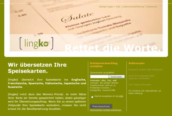 Bild: [lingko] recycelt gastronomische Übersetzungen