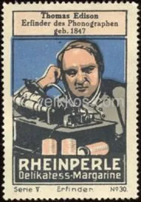 Bild: vor 130 Jahren - Patentierung der ersten Sprechmaschine von Thomas Edison