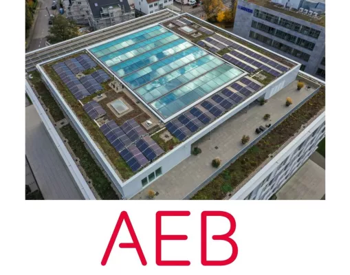 Bild: AEB ist klimaneutral und will die CO2-Emissionen bis Ende 2023 um 25 % senken
