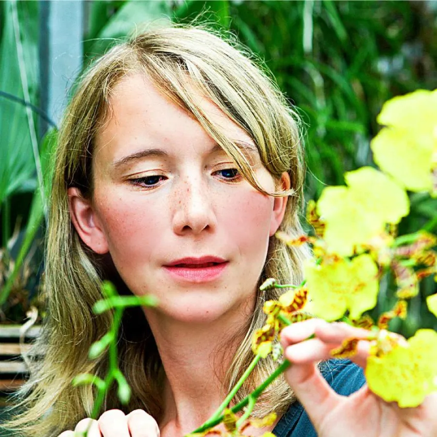 Orchideenkoenigin Marei Karge-Liphard aus dem Orchideengarten Karge