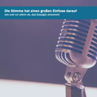 Bild: Der Klang der Stimme ist entscheidend für den Gesprächserfolg