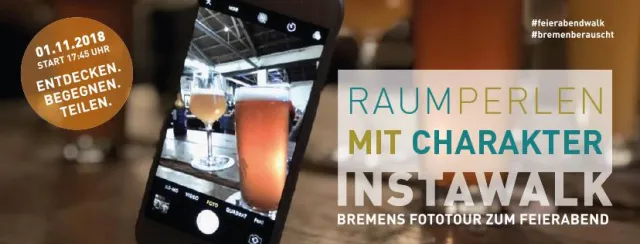 5. Feierabendwalk in Bremen: „RAUMPERLEN MIT CHARAKTER – Bremens Fototour zum Feierabend“ am 1. November Bild: 5. Feierabendwalk in Bremen: „RAUMPERLEN MIT CHARAKTER – Bremens Fototour zum Feierabend“ am 1. November