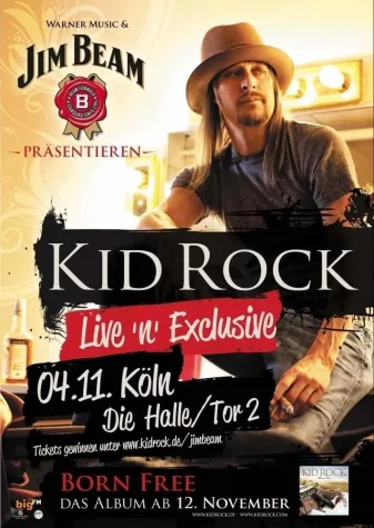 Bild: Kid Rock rockt zusammen mit JIM BEAM in Köln
