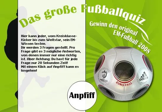 5stargames.de verlost den original Spielball der UEFA Fußball-Europmeisterschaft 2008 von Adidas Bild: 5stargames.de verlost den original Spielball der UEFA Fußball-Europmeisterschaft 2008 von Adidas