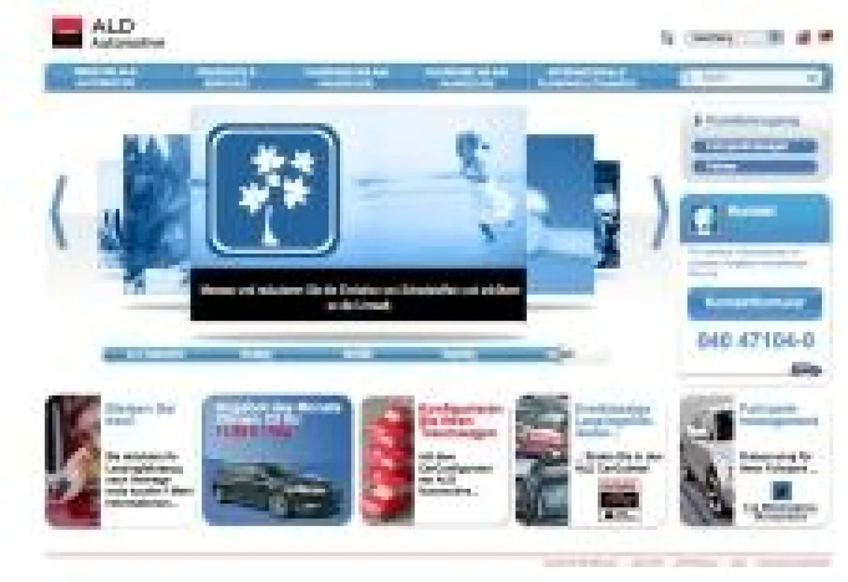 Neue Website der ALD Automotive