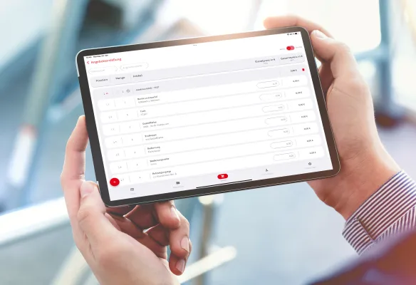 Bild: Jetzt Angebote für Endkunden mobil erfassen