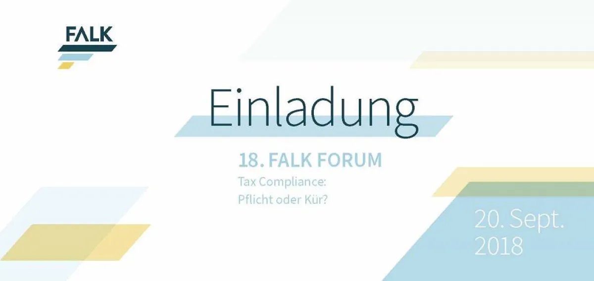FALK lädt zum 18. FALK Forum zu Tax Compliance ein