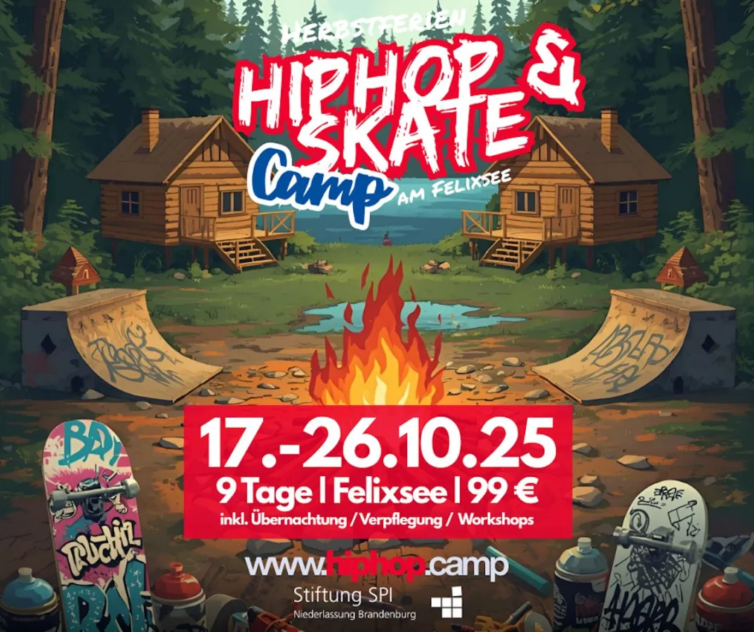 HipHop-Camp 2025 Flyer (© Stiftung SPI)