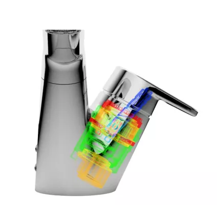 Bild: HANSASIGNATUR HYBRID: Blick ins Innere der Armatur