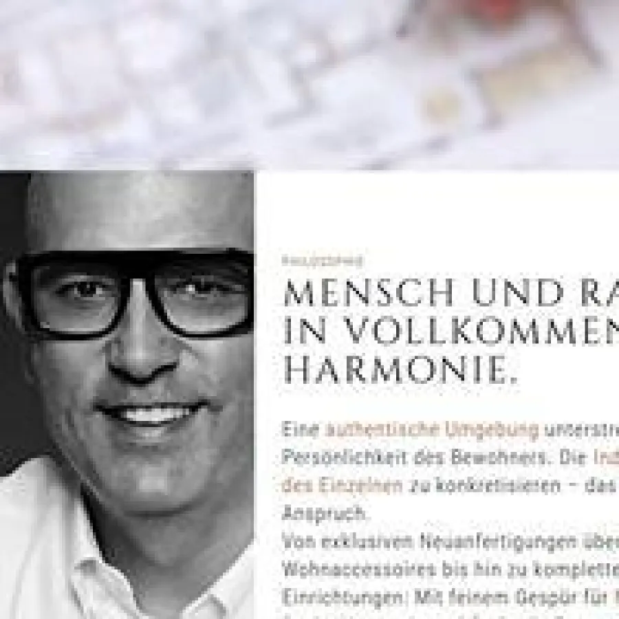 Webseite neu eingerichtet: Patrick Treutlein Interior