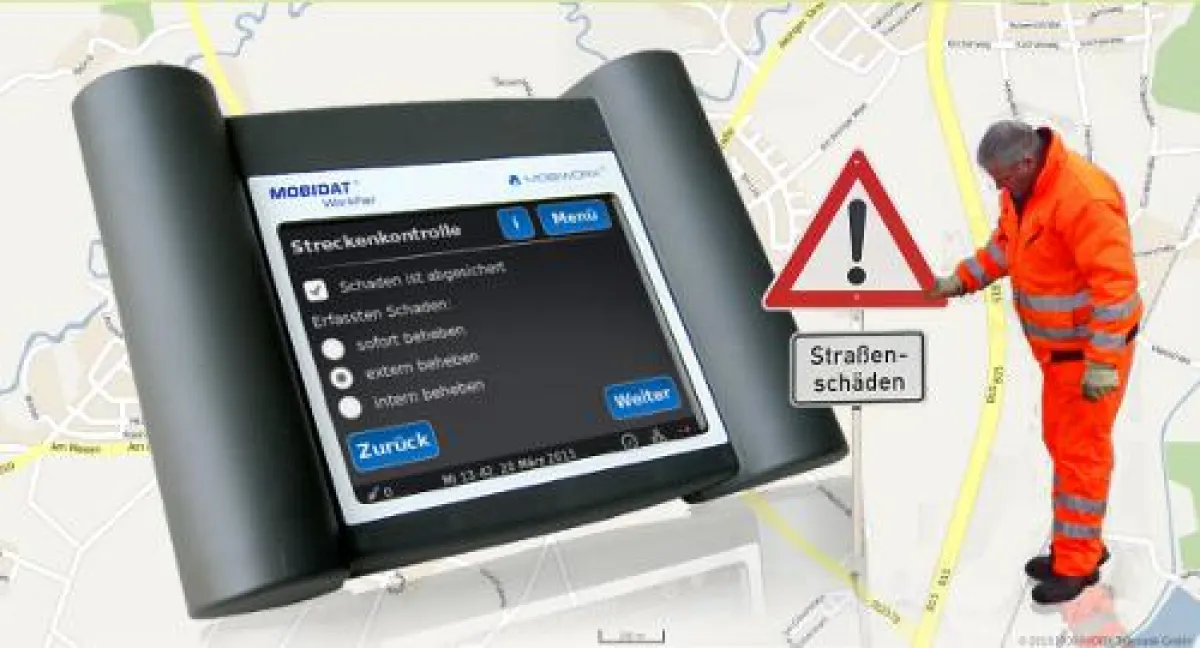 Streckenkontrolle mit dem MOBIDAT WorkPad