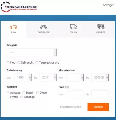 Ein alternativer Wind weht auf dem Geabrauchtwagenportal www.meinfahrbares.de Bild: Ein alternativer Wind weht auf dem Geabrauchtwagenportal www.meinfahrbares.de