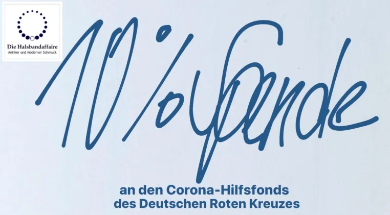 #füreinander da sein - Die Halsbandaffaire spendet 10 Prozenz der Bestellsumme an den DRK Corona-Hilfsfonds Bild: #füreinander da sein - Die Halsbandaffaire spendet 10 Prozenz der Bestellsumme an den DRK Corona-Hilfsfonds