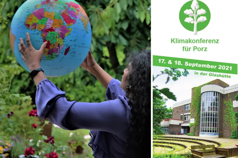 Schüler:innen bereiten sich auf die erste Köln-Porzer Klimakonferenz vor Bild: Schüler:innen bereiten sich auf die erste Köln-Porzer Klimakonferenz vor