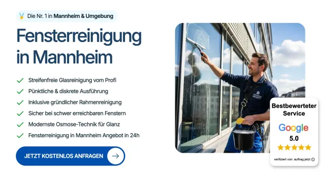 Bild: Industrieemissionen am Rhein: Spezialist für Fensterreinigung in Mannheim setzt auf Osmose