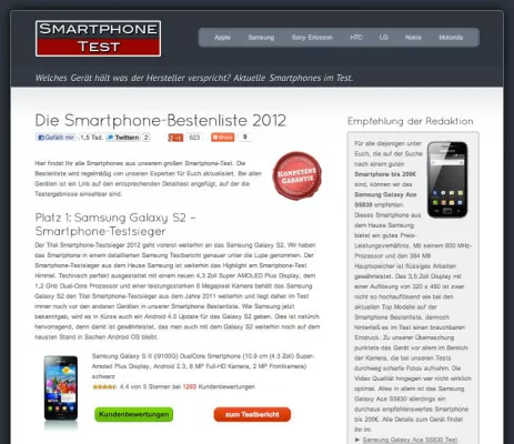 Bild: Smartphone Bestenliste - Überblick behalten im Smartphone-Dschungel