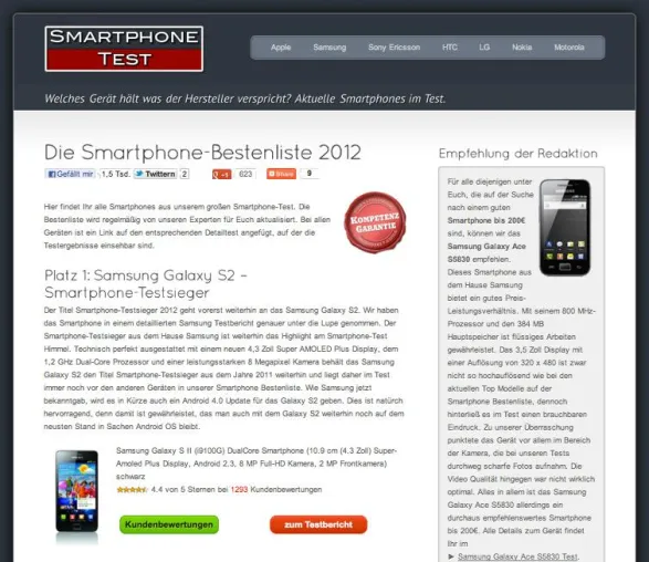 Smartphone Bestenliste - Überblick behalten im Smartphone-Dschungel Bild: Smartphone Bestenliste - Überblick behalten im Smartphone-Dschungel