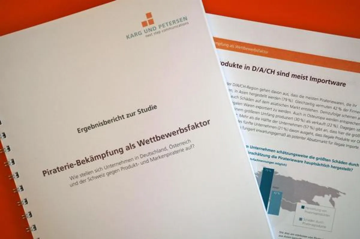 Karg und Petersen veröffentlichte eine der größten, branchenübergreifenden Studien zu Piraterie