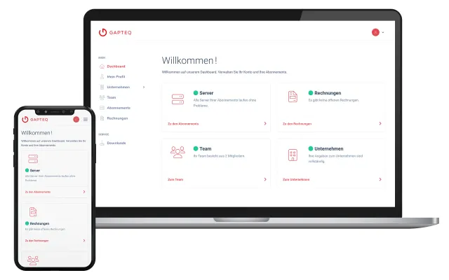 Bild: Neuer Look für Portal von Low Code Plattform GAPTEQ 