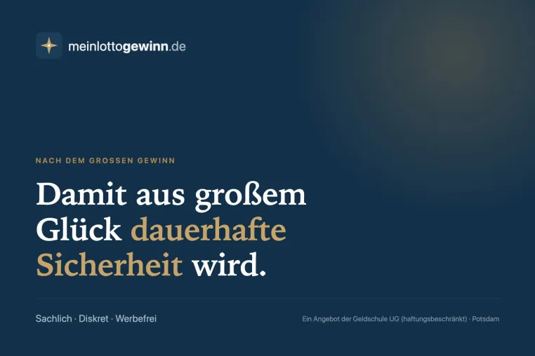 Bild: Ungemeldete 32,6 Millionen in NRW: Ein Finanzplaner erklärt die heikelste Phase nach dem Jackpot