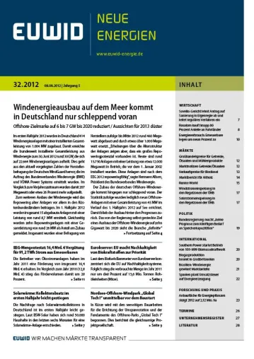 Bild: Der Ausbau der Windenergie auf dem Meer kommt in Deutschland nur schleppend voran
