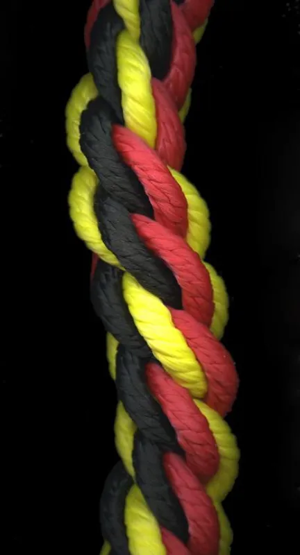 Ulrike Kuschel: Deutsch-deutsches Gedenkseil, Modell, 2007