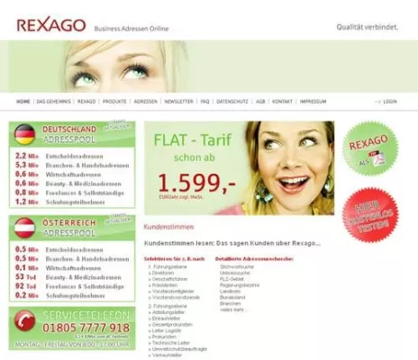 Endlich bezahlbare Entscheider-Adressen - Direktmarketing zum Flatrate-Tarif Bild: Endlich bezahlbare Entscheider-Adressen - Direktmarketing zum Flatrate-Tarif