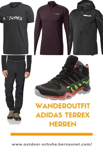 Bild: Adidas Terrex Wanderoutfit Damen und Herren