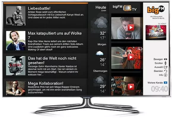 Bild: SmartTV - Radio-Apps für den Big Screen / Spoiled Milk bringt Radiosender & Marken ins TV