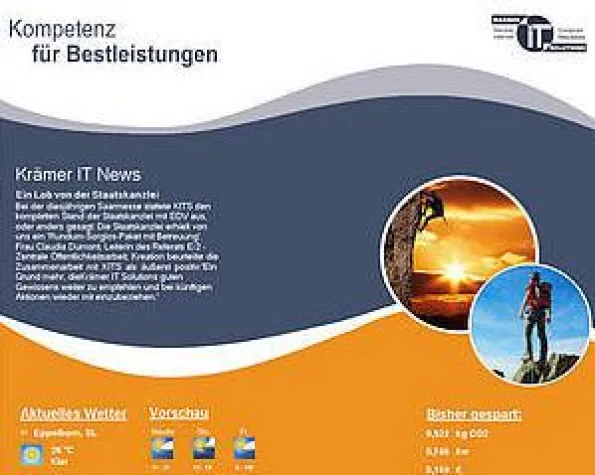 Bild: Klimaschutz dank Bildschirmschoner