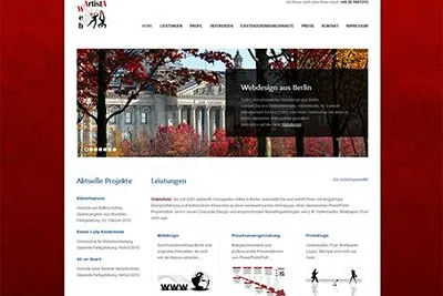 WebArtistA, die Webagentur mitten in Berlin, stellt ihre neue Website vor Bild: WebArtistA, die Webagentur mitten in Berlin, stellt ihre neue Website vor