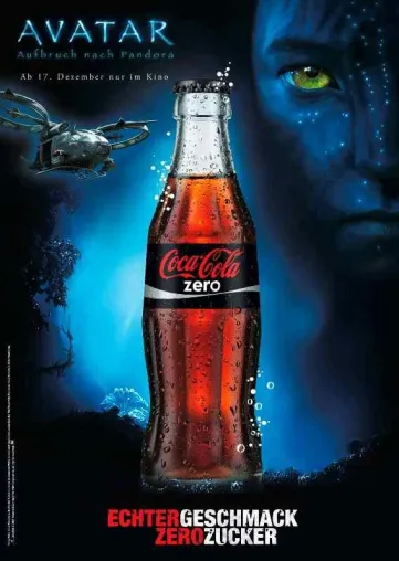 Coca-Cola Zero stimmt die Kinobesucher auf das große Fantasy-Abenteuer „AVATAR – Aufbruch nach Pandora“ ein Bild: Coca-Cola Zero stimmt die Kinobesucher auf das große Fantasy-Abenteuer „AVATAR – Aufbruch nach Pandora“ ein