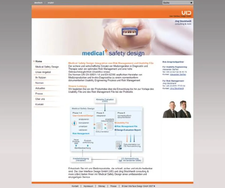 Das neue Internetangebot zu Medical Safety Design