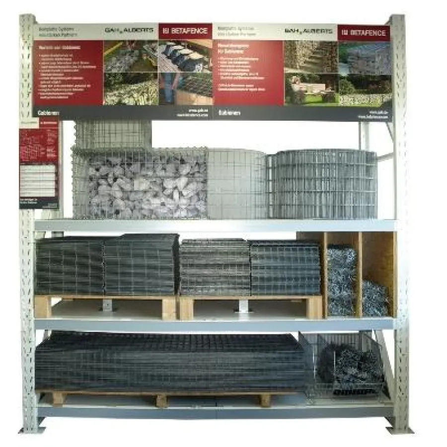 Betafence: Neue Warenpräsentation im Baumarkt