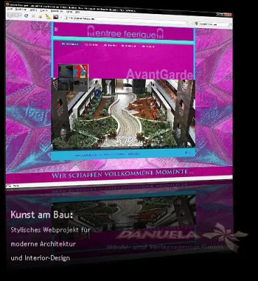 Bild: Stylischer Design und künstlerisches Ambiente mit entree-feerique.de