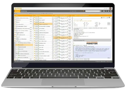 Bild: Verknüpfung Produktkatalog von Schlagmann Poroton mit SIRADOS Ausschreibungstexten