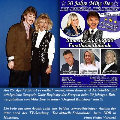 Bild: Mike Dee feiert sein 30-jähriges Bühnenjubiläum als Kult-Moderator