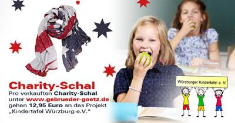 Bild: Charity-Aktion für bedürftige Schulkinder: gebrüder götz unterstützt die Würzburger Kindertafel e.V.