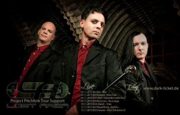 Bild: Lost Area als Tour Support von Project Pitchfork