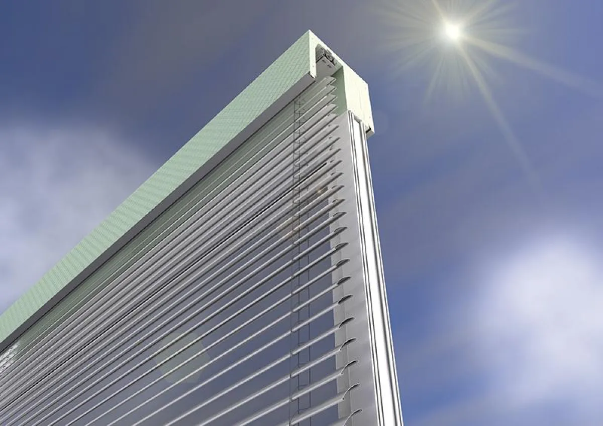 Mit ROKA-TOP® 2 SHADOW können 50 Zentimeter mehr Fensterhöhe verschattet werden (Quelle: Beck+Heun).